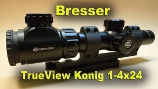 AR15 Mounted Bresser TrueView Konig 14x24 Scope REVIEW [upl. by Endora]