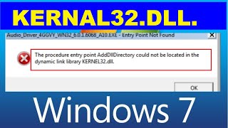 How to fix dynamic link library kernel32dll error on WINDOWS 7  kernel32dll error fix windows 7 [upl. by Whiney]