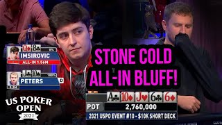 Ali Imsirovic Attempts Stone Cold Bluff Risking His Tournament Life [upl. by Joyce332]