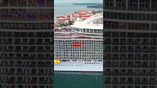 See ship in sea beautiful cruiseship cruise travel comment vacation comment trending [upl. by Sigmund]