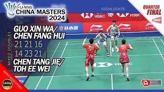 Guo Xin Wa  Chen Fang Hui vs Chen Tang Jie  Toh Ee Wei  China Masters 2024  QF XD Highlights [upl. by Thibaud825]