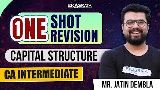 Capital Structure for CA Intermediate 2024  One Shot Revision  By Jatin Dembla Sir [upl. by Roy]