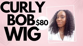 16 inch Curly Bob Wig Human Hair 🔥 Slam Bam Install [upl. by Dacie480]