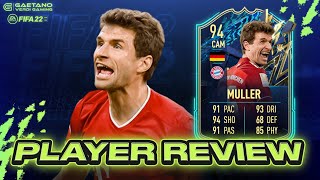 THOMAS MÜLLER 94  Der Raumdeuter in Aktion  FIFA 22 Player Review [upl. by Wilow]