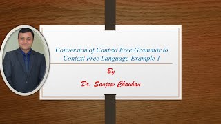 Lecture 78 Context Free Grammar to Context Free Language ex1 [upl. by Evonne550]