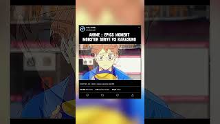 Anime epic moment haikyuuanime animeedit anime karasuno haikyuuxyn hinata volleyball anime [upl. by Eirrac]