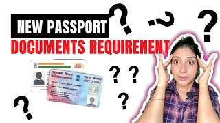 Documents required for passport  Passport apply online  Apply passport online  passport documents [upl. by Ahto515]