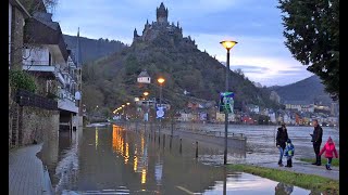 Hochwasser in Cochem an der Mosel 04022021 [upl. by Ahtoelc]