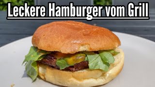 Hamburger grillen  Perfekte Burger vom Grill selber machen Patties grillen Gasgrill Rezept [upl. by Persse]