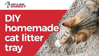 DIY Home Made Cat Litter Tray [upl. by Ragan]