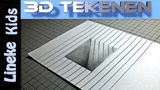 3D LUIK tekenen voor beginners [upl. by Elletnahs438]