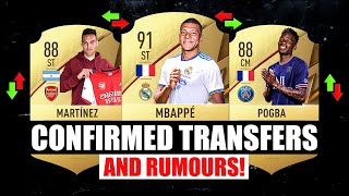 FIFA 22  NEW CONFIRMED TRANSFERS amp RUMOURS ✅😱 ft Lautaro Mbappe Pogba… [upl. by Juakn452]