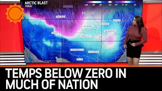 Arctic Outbreak to Send Temperatures Below Zero Across Much of Nation [upl. by Nalek347]