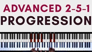 Advanced 251 Chord Progression  Gospel Piano Tutorial [upl. by Aivila]