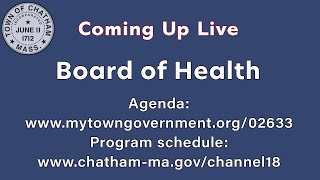 Town of Chatham  Board of Health  November 4 2024 [upl. by Ipoillak]