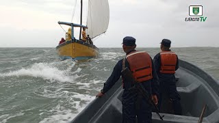 Distrito Naval Caribe rescató a 21 tripulantes a la deriva al sureste de la barra de Sandy Bay Tara [upl. by Adnawak]