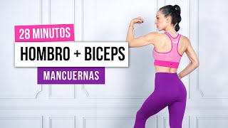 HOMBRO Y BICEPS  Rutina sólo con mancuernas  Menos de 30 Minutos [upl. by Sidney]