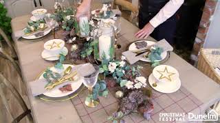 How to Style the Christmas Dinner Table for Dunelm [upl. by Wilkey]