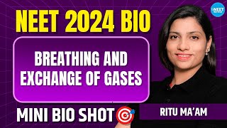 Breathing amp Exchange Of Gases Class 11 Bio Mini Shot  NEET 2024 Biology  Ritu Rattewal [upl. by Ennairac]