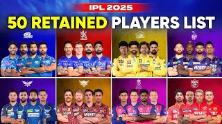 IPL ALL TEAM RETENTION PLAYERS 2025IPL 2025 [upl. by Bodrogi217]