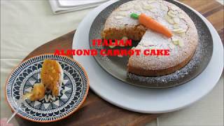 Italian Almond Carrot Cake [upl. by Luhem796]