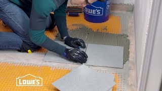 How To Tile a Bathroom Floor [upl. by Krenek149]