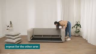 How to assemble your Koala Cushy Sofa Bed  Luxe Edition DoubleQueen [upl. by Adiazteb]