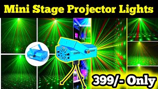 Mini Red amp Green Laser Stage Projector Lightning  Mini Laser Stage Lightning  laser light review [upl. by Tterab150]