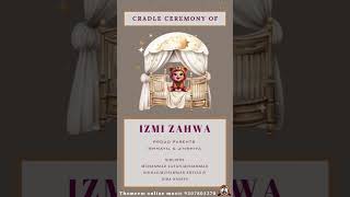 IZMI ZAHWA CRADLE CEREMONY SONGTHAMEEM ONLINE MUSICACHU PALAKKUNNU9207801270 [upl. by Sremlahc]