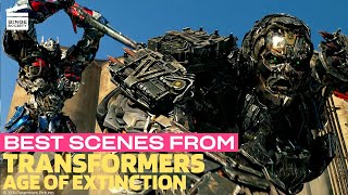 Bumble bee Meets Stinger Scene Transformers 4 Age of Extinction 2014 CLIP IMAX 4K [upl. by Merideth]