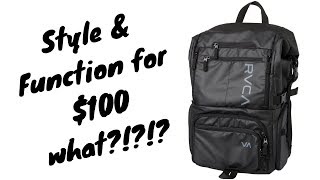 Best Stylish Camera Backpack for 100 RVCA Camera Backpack Review [upl. by Lizette]