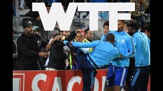 Patrice Evra KICKS Marseille fan [upl. by Bartholomeus]