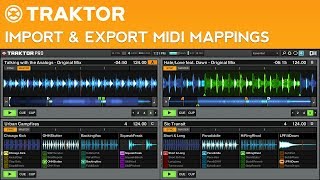 Traktor Pro 2 Tutorial How to Import amp Export MIDI Mappings [upl. by Einaj]