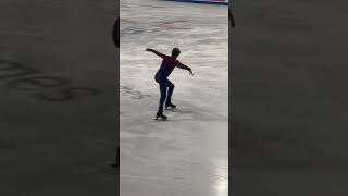 Nika Egadze at skateamerica 2024 figureskating [upl. by Akaenahs500]