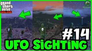 UFO Sighting Day 14 in GTA Online Returning Locations 5 8 and 11 👽🛸 [upl. by Yerfoeg]