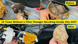 UNBELIEVABLE 2007 Honda City Fuel Filter NEVER Changed [upl. by Alesandrini526]