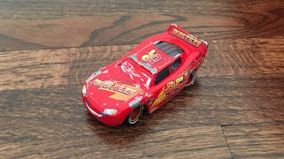 Cars 3 Custom DieCast Review  Crashed RustEze Lightning McQueen [upl. by Ecinwahs]