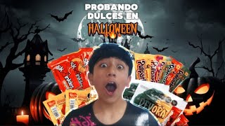 PROBANDO DULCES DE HALLOWEEN 🎃 [upl. by Ynohtnael577]