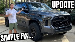 Window Rattle Issue On 3rd Gen Toyota Tundra  Update [upl. by Iam824]