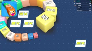 Cubes 2048 io Highest Score 4 Million 🧊 Multiplayer 3D Snake Arena Gameplay [upl. by Adniled300]