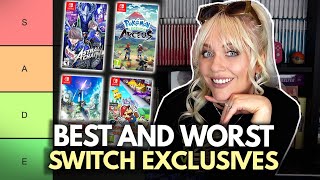 Ranking SWITCH EXCLUSIVES in a TIER LIST  The Best and the Worst games ONLY on Switch [upl. by Mercedes]