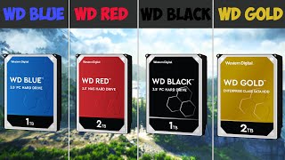 WD BLUE vs WD RED vs WD BLACK vs WD GOLD  HDD Loading Time Comparison [upl. by Ranite988]