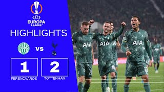 Ferencváros vs Tottenham 12 Highlights  UEFA Europa League 202425 [upl. by Fairman]