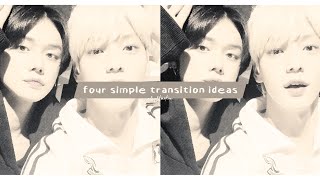 four simple transition ideas  alight motion pt 1 [upl. by Ermentrude]