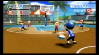 Wii Sports Resort Basketball vs Shinta  Level 2500  2011 [upl. by Llenwad]