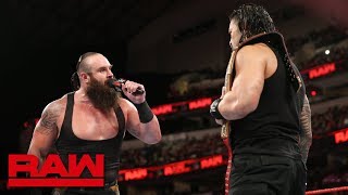 Roman Reigns and Braun Strowman call out Brock Lesnar Raw Sept 17 2018 [upl. by Annad]