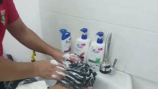 Asmr barber massage helder shoulder shampoo asmr barber barbershop asmrshorts asmrvideo hair [upl. by Denna746]