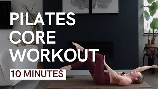 Pilates Abs Workout  10MIN Total Core Pilates AtHome  MIKMILL [upl. by Kaczer]