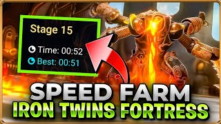 Speed Farm The Iron Twins Fortress Best Team  Raid Shadow Legends Guide [upl. by Gula]