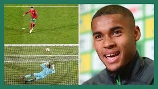 Gavin Bazunu explains Cristiano Ronaldo penalty save and the studying behind it [upl. by Orfinger]